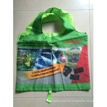 Custom Polyester Foldable Shopping Bag with Full Color Printing